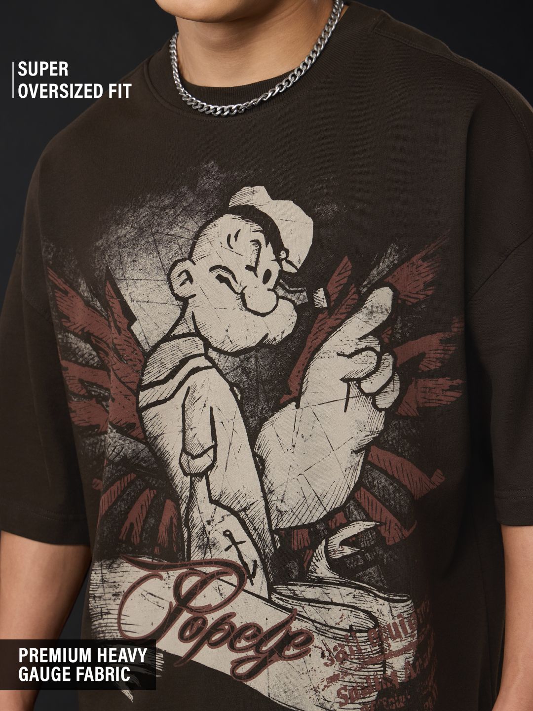 Popeye: Wings Super Oversized T-Shirts Online
