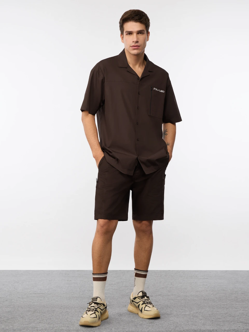 Oversized Shirt: Dark Brown Oversized Shirts price