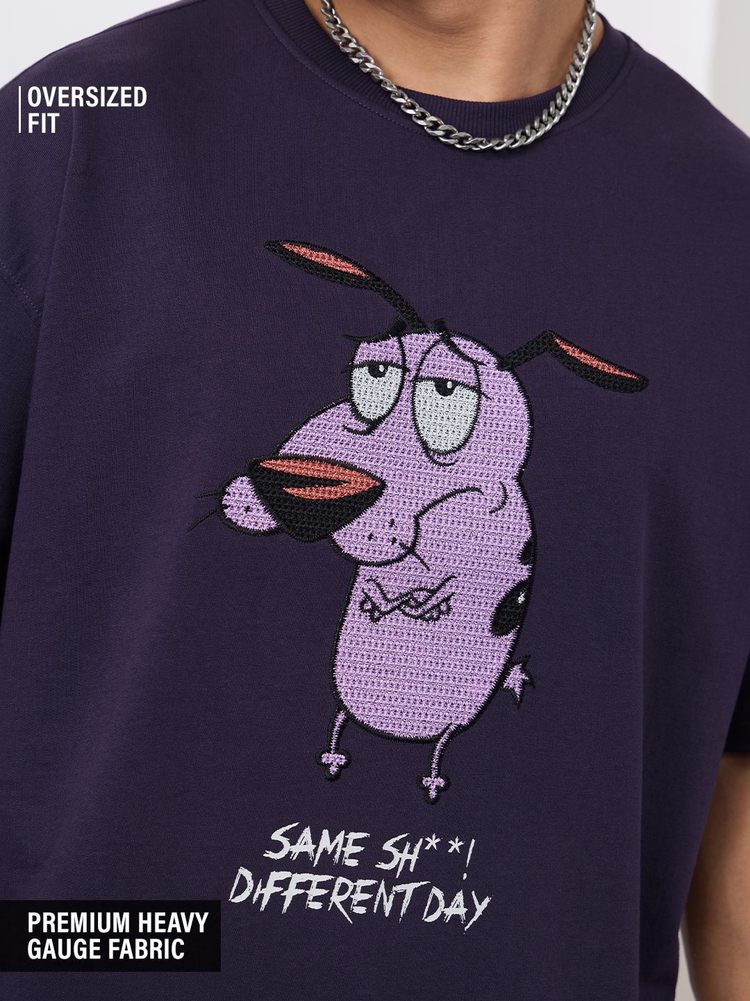 Buy Courage: Different Day Oversized T-Shirts Online