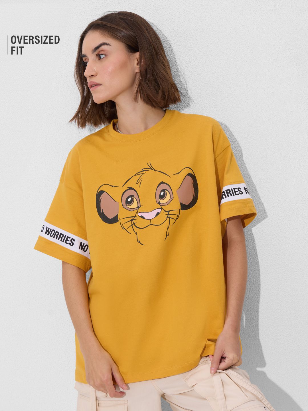 The Lion King: Super Simba Women Oversized T-Shirts Online