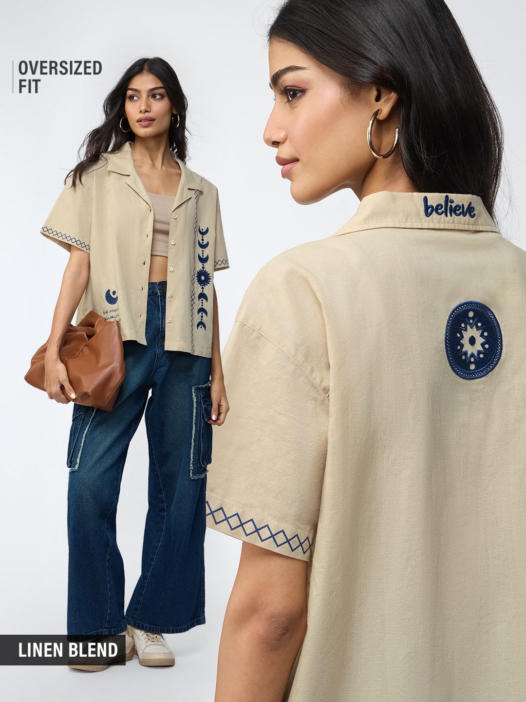 Cotton Linen Shirt: Believe