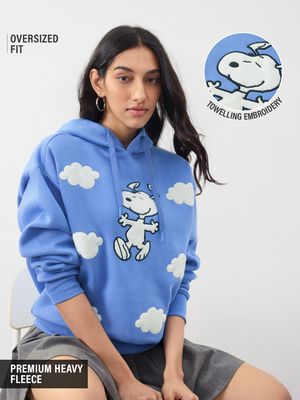 Buy Peanuts: Cloudy Day Women Oversized Hoodie Online