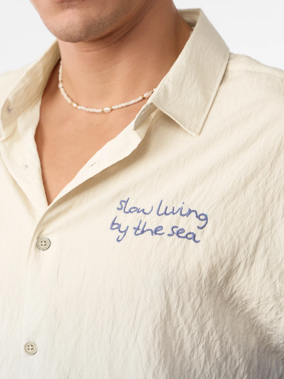 Oversized Shirt: Living By The Sea Oversized Shirts online