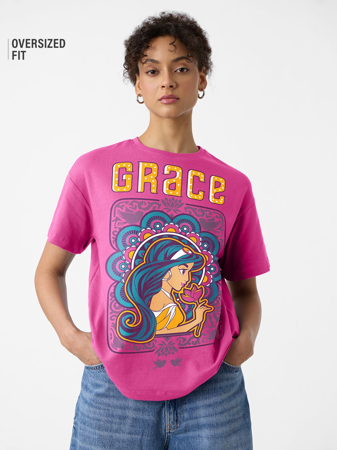 Aladin: Her Grace Women Oversized T-Shirts Online