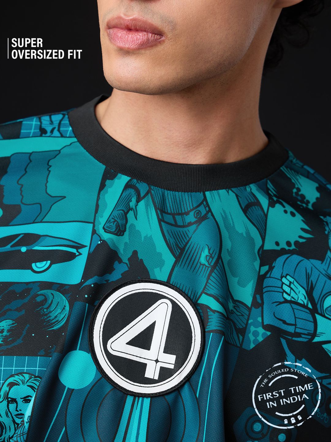 Buy Fantastic Four: Team Up Oversized T-shirt Online