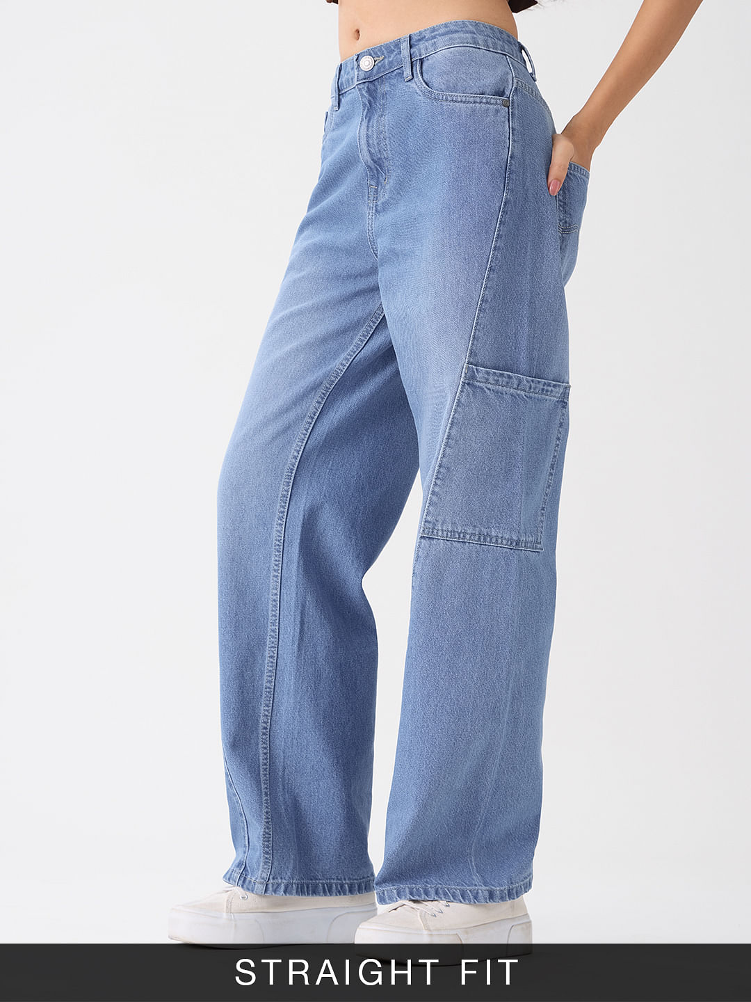 Straight Fit Denim: Ether Blue