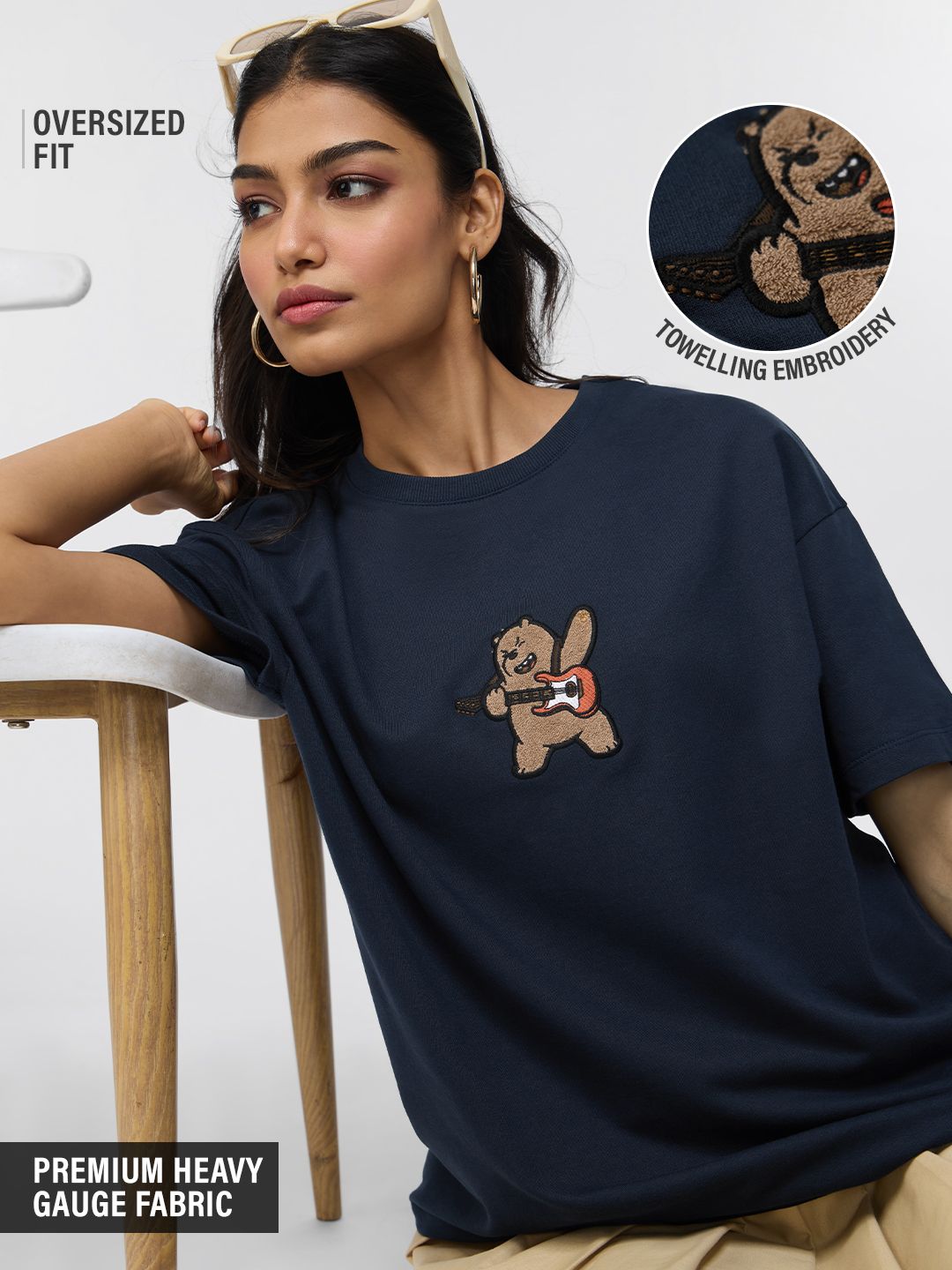 We Bare Bears: Rockstar Women Oversized T-Shirts Online