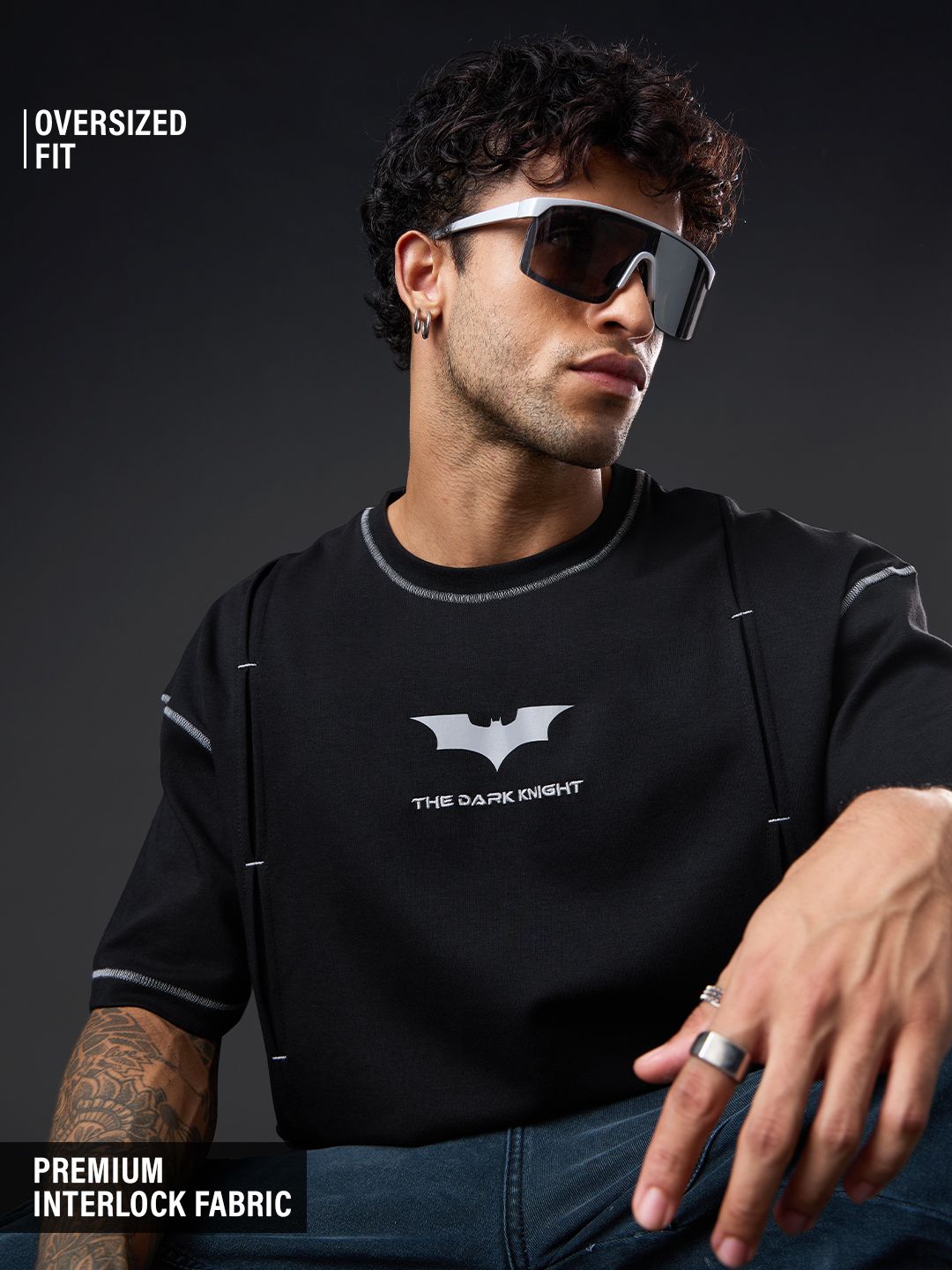 Batman: Logo (Reflective) Oversized T-Shirts Online