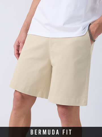 Bermuda Shorts: Pale Taupe undefined Online