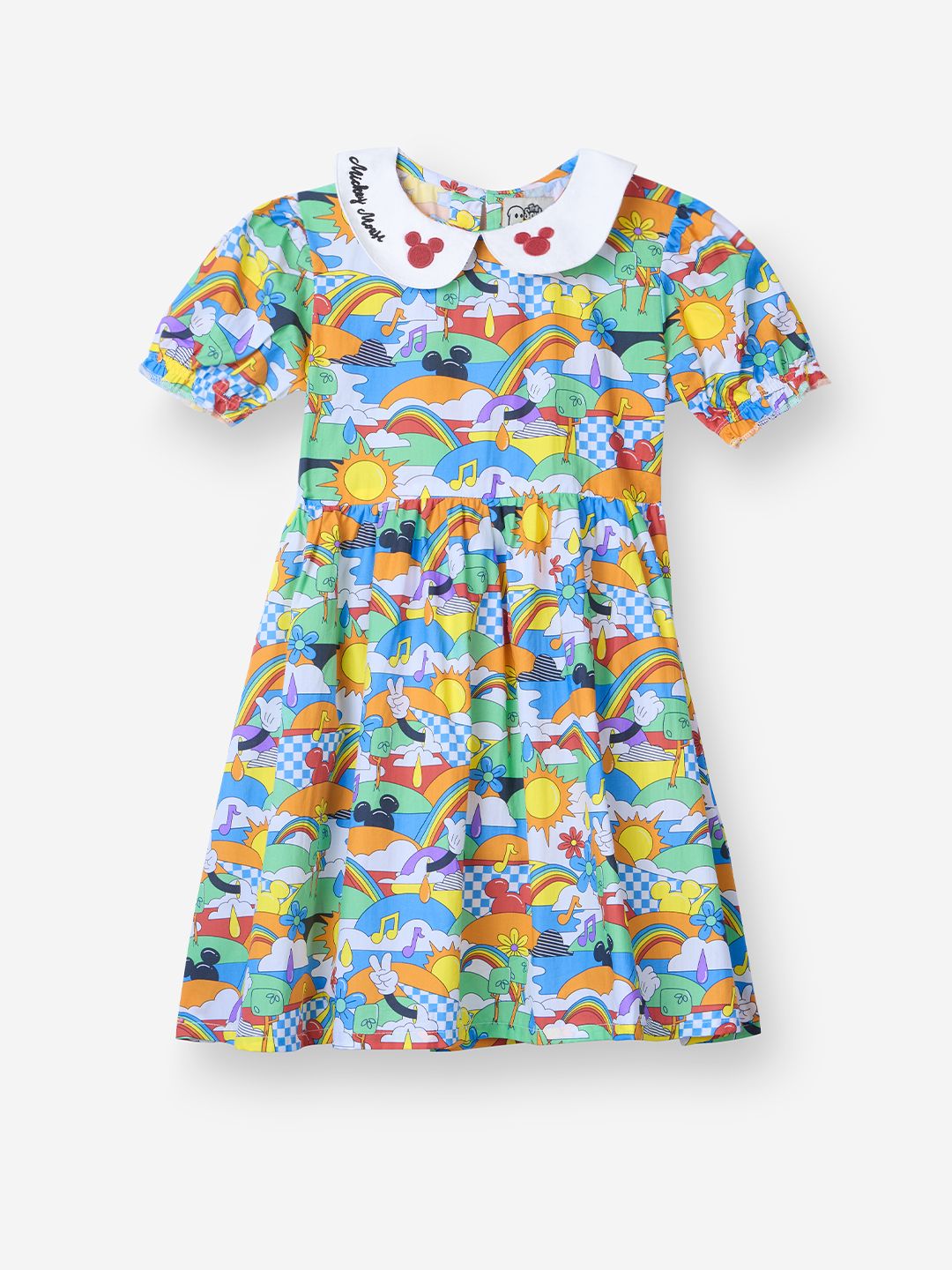 Mickey Mouse: Scenic Girls Cotton Dresses (2-8 Yrs) Online