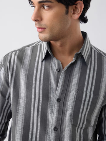 Cotton-Linen Shirt: Horizon undefined Online
