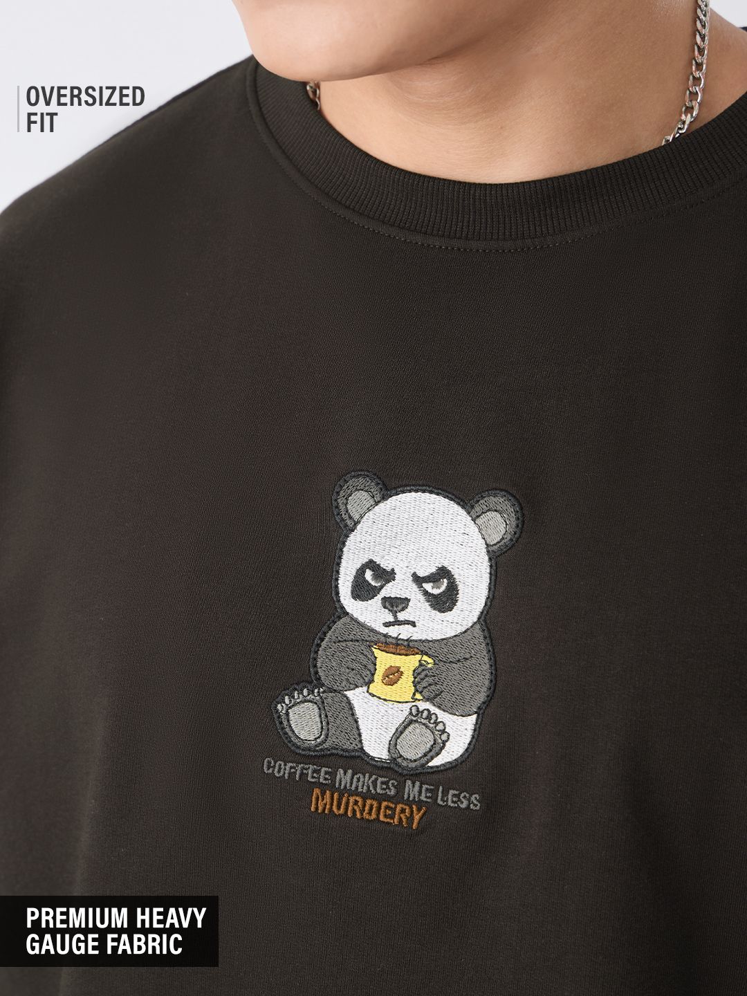 Buy Oversized T-Shirt: Panda Craze Men Oversized T-Shirt Online