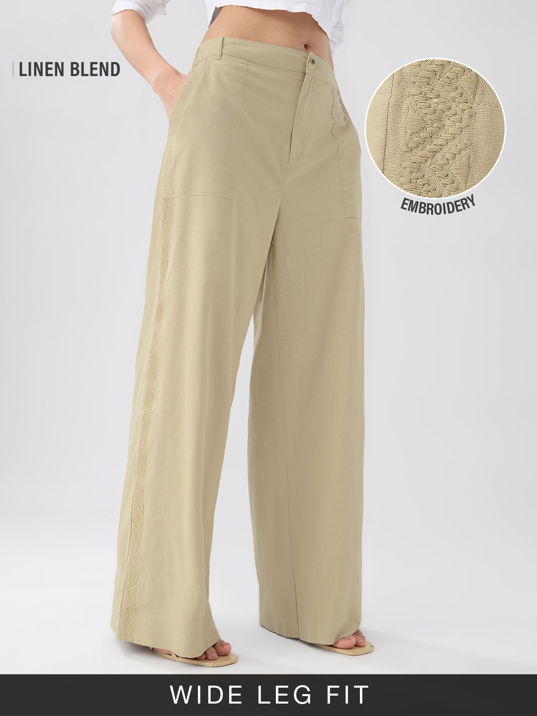 Cotton Linen Pants: Sienna