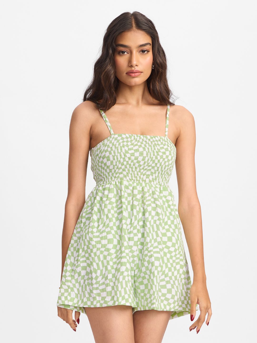 Textured Playsuit: Swirls Women Playsuits Online