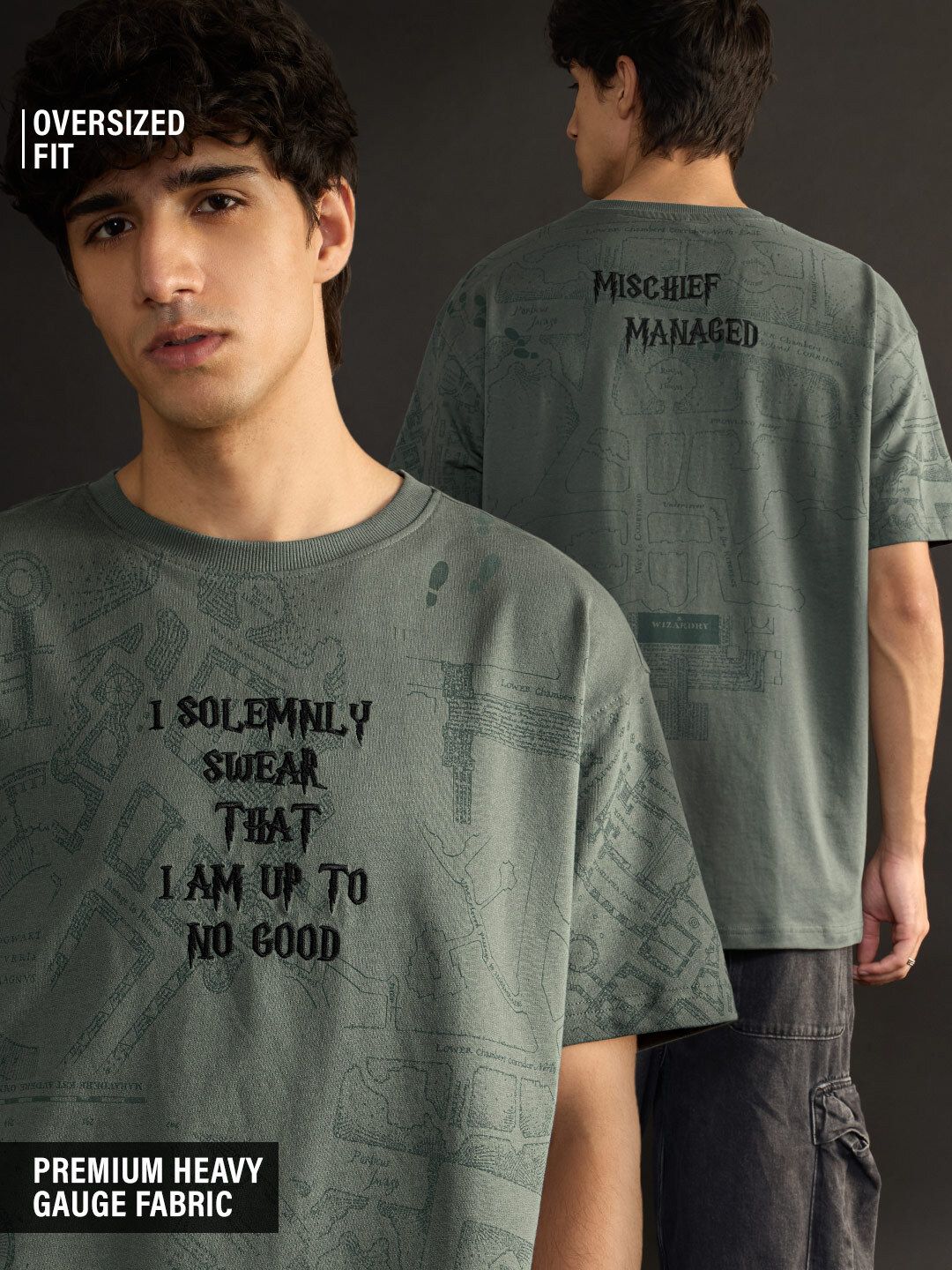 Harry Potter: Mischief Managed Oversized T-Shirts Online