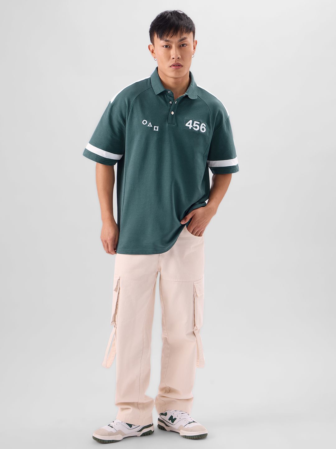 Squid Game: Survival 456 Oversized Polos price