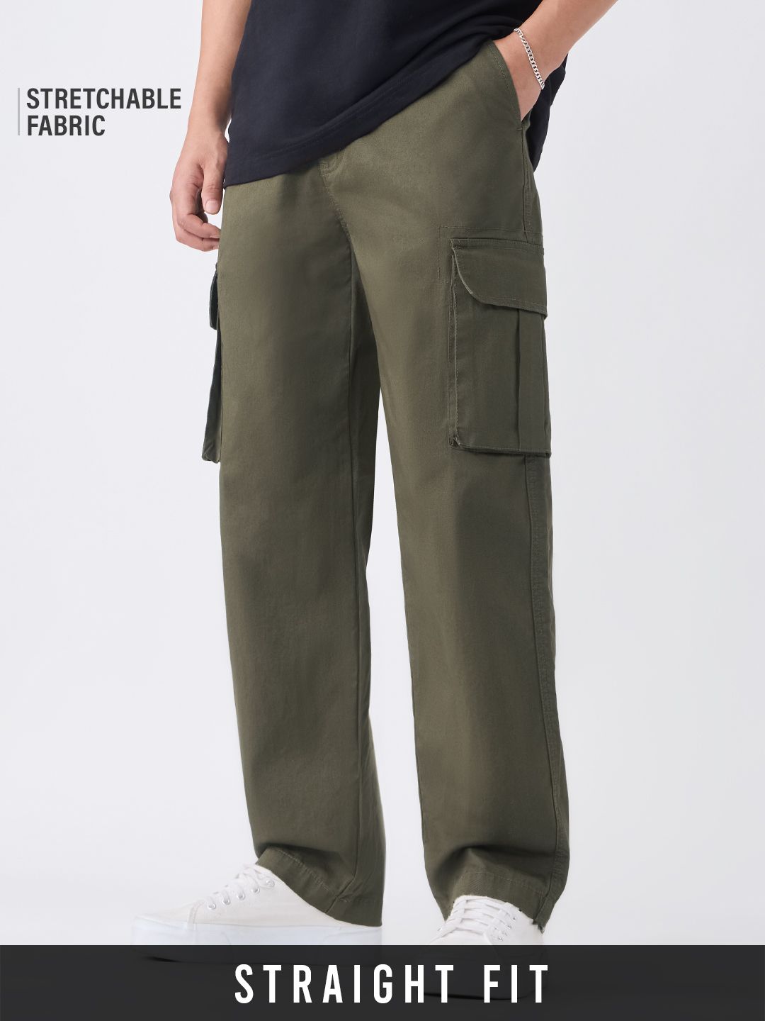 Cargo Pants: Tranquil Green Men Cargo Pants Online