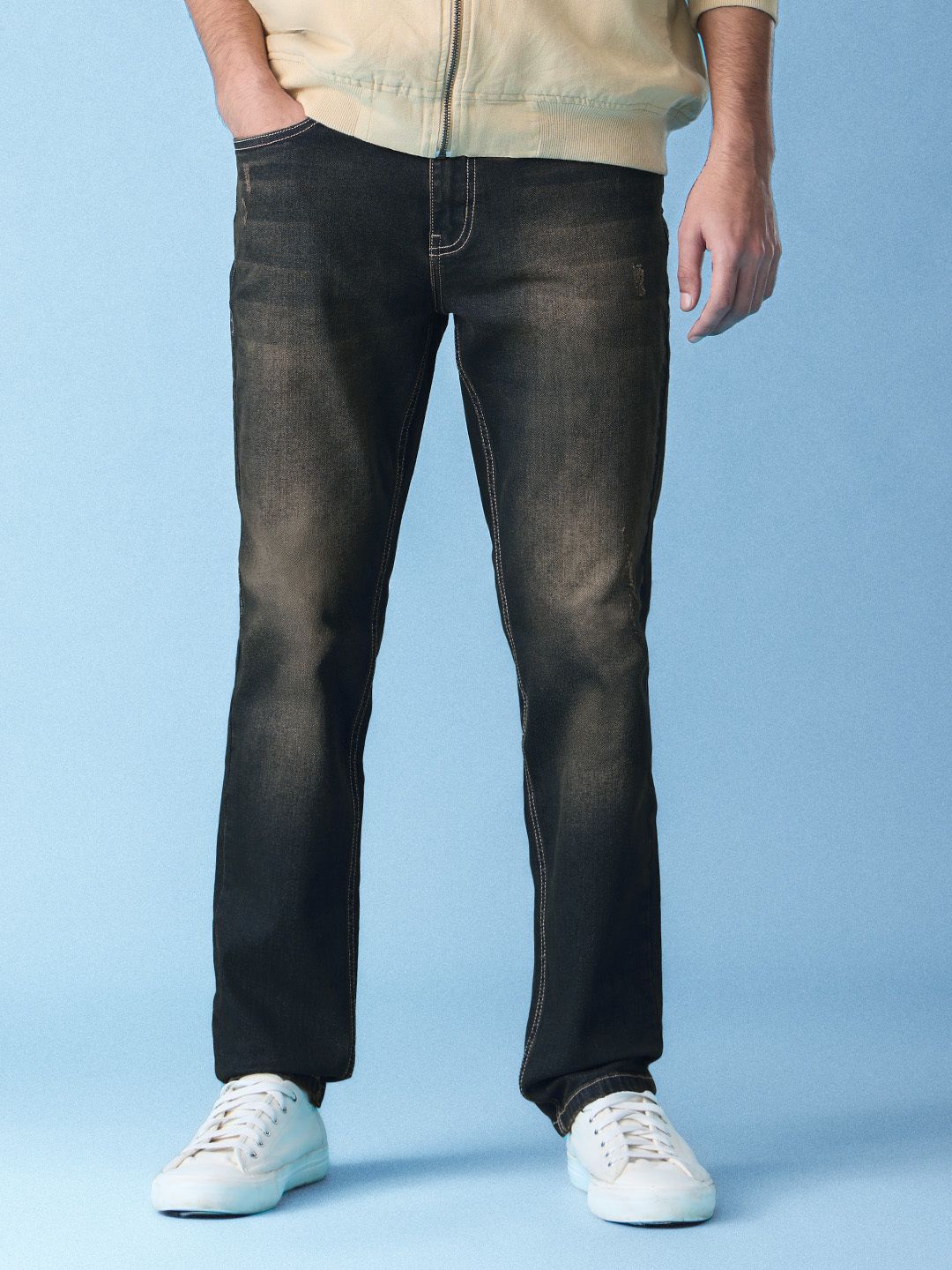Classic Fit Jeans: Slate Blue Men Jeans price