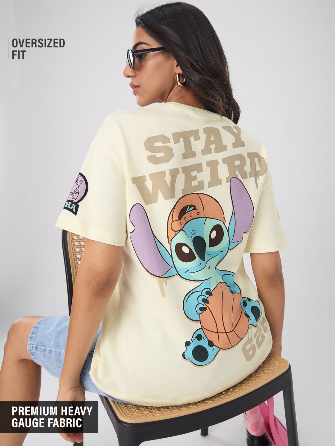 Lilo & Stitch: Weird Women Oversized T-Shirts Online
