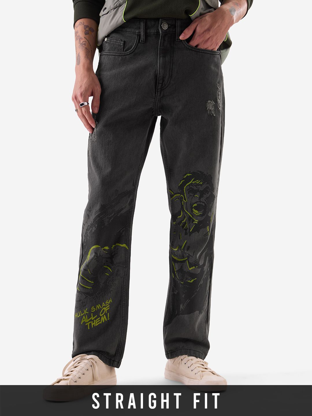 Hulk: Smash (Straight Fit) Men Jeans Online