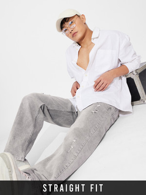 Granite Grey (Straight Fit) Men Jeans Online