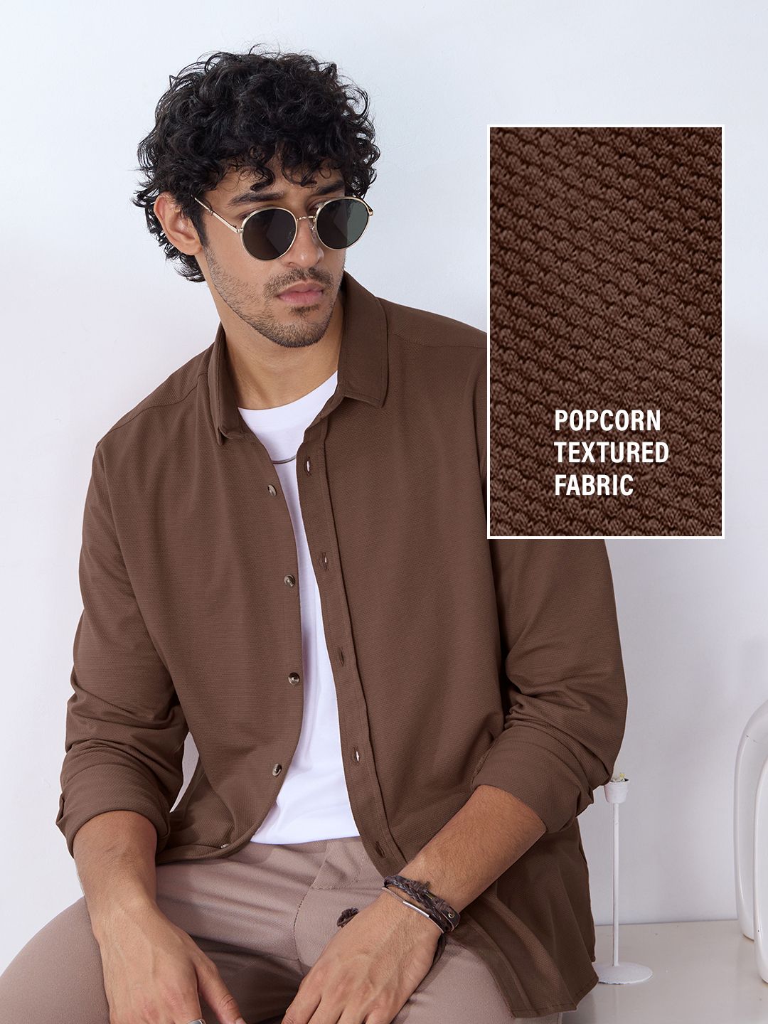 Textured Shirt: Magnum Men Textured Shirts