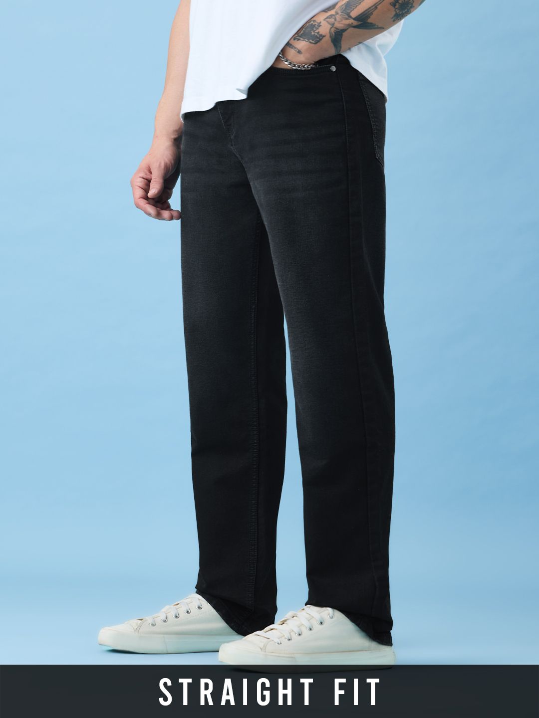 Straight-Fit Denim: Celestial Men Jeans Online