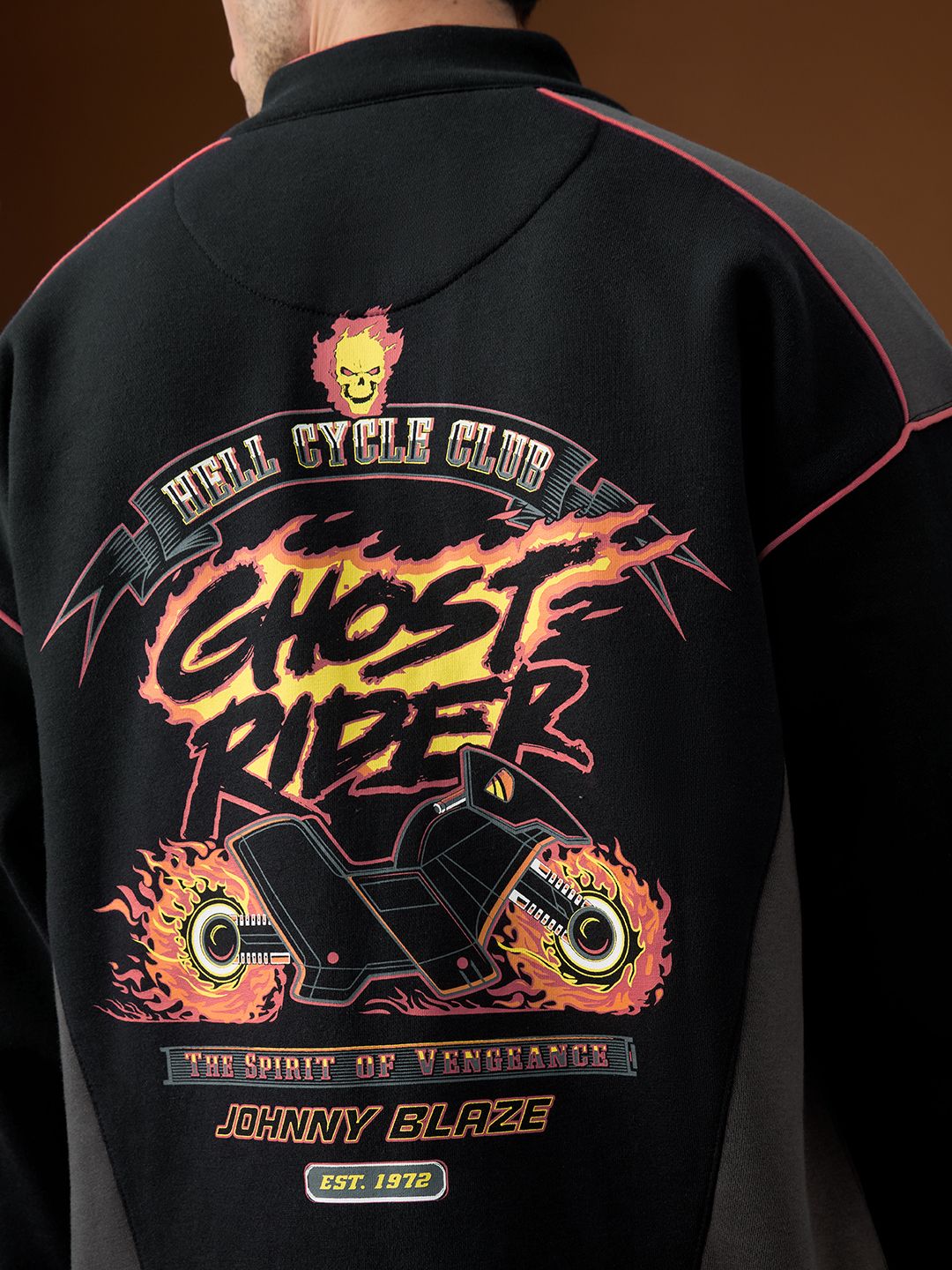 Ghost Rider: Hell Cycle Club Varsity Jackets price