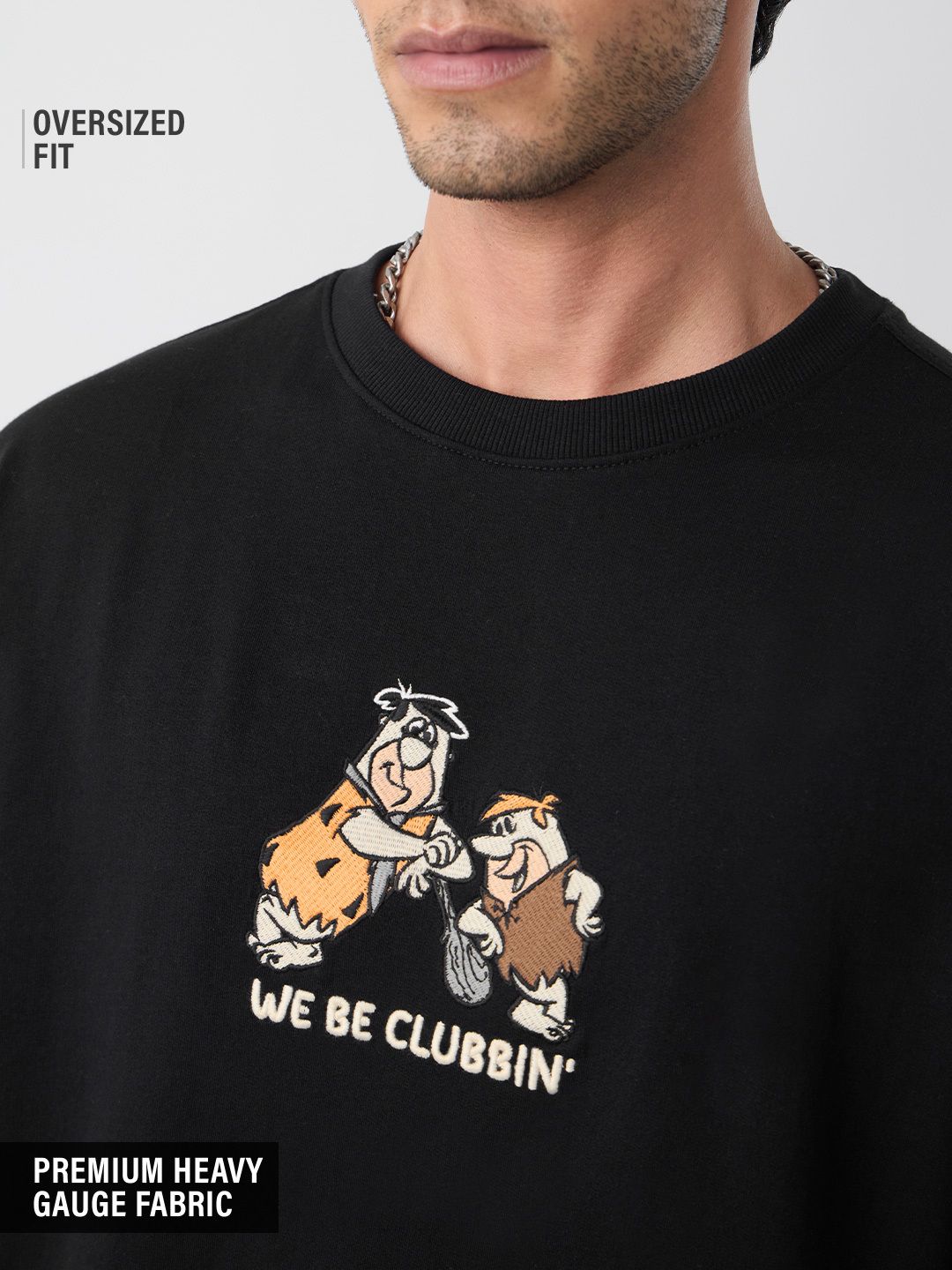 Flintstones: We Be Clubbin Oversized T-Shirts Online