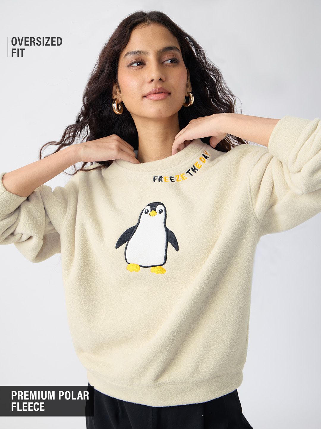Polar Fleece Sweatshirt: Penguin