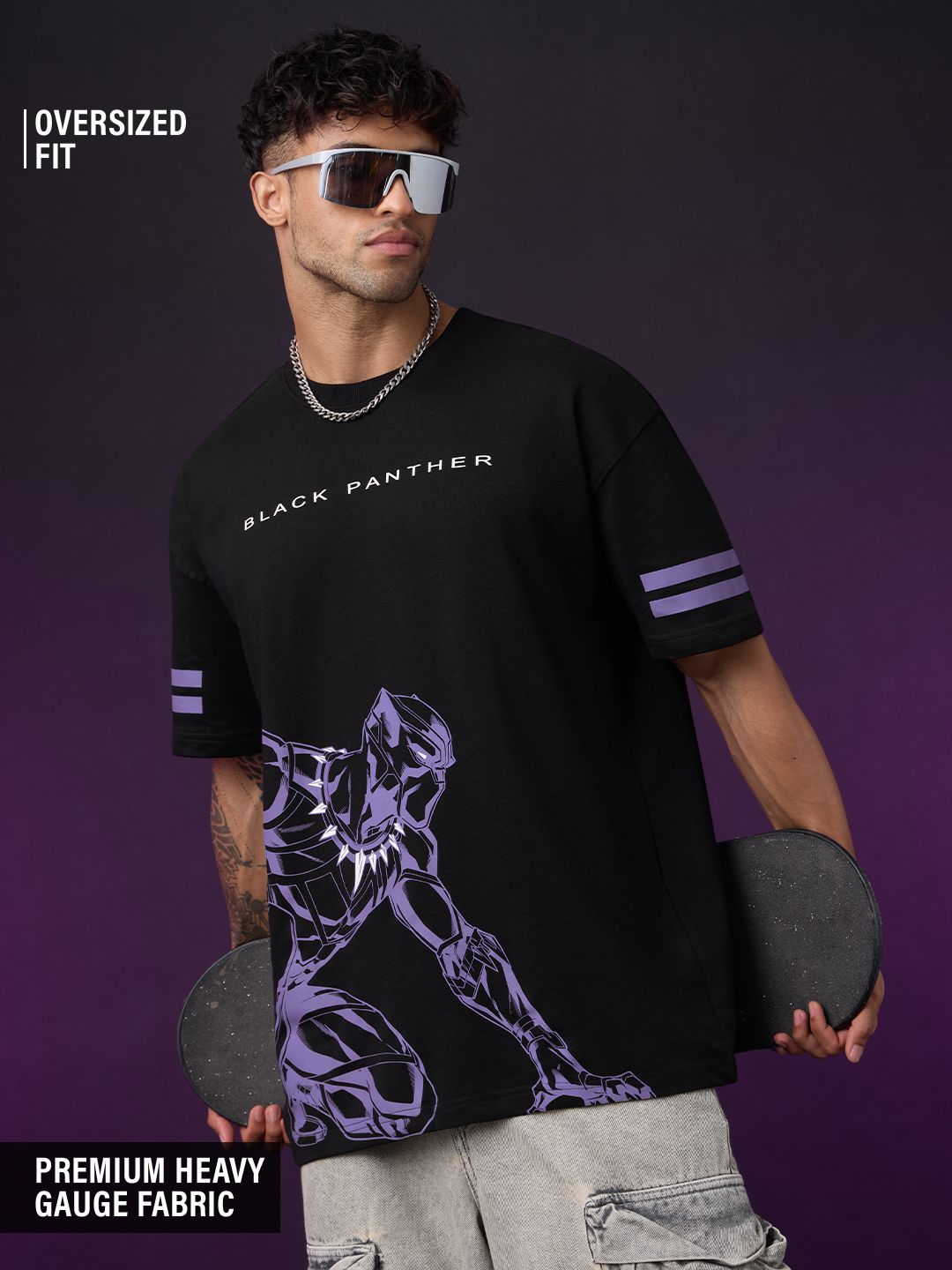 Black Panther: Panther Power Oversized T-Shirts Online