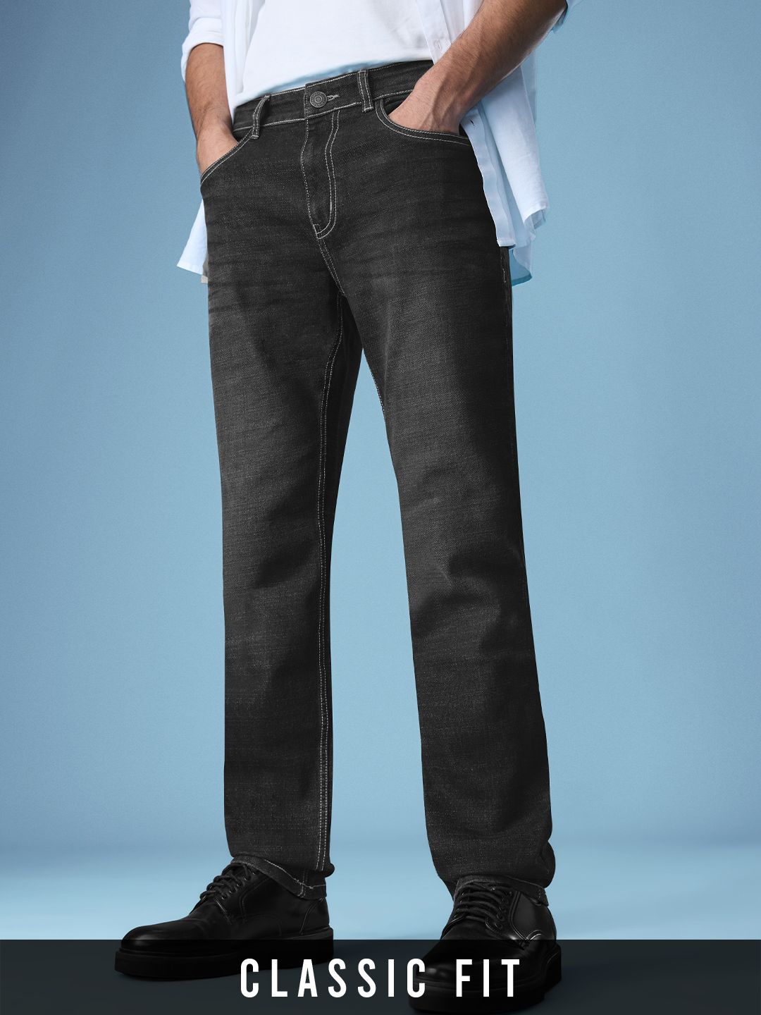 Buy Denim Charcoal Grey Slim Fit Men Jeans Online at The Souled Store.