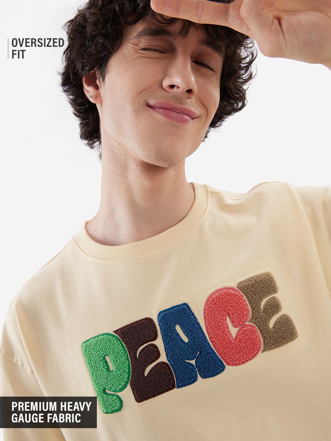 Buy TSS Originals: Peace Oversized T-Shirts Online