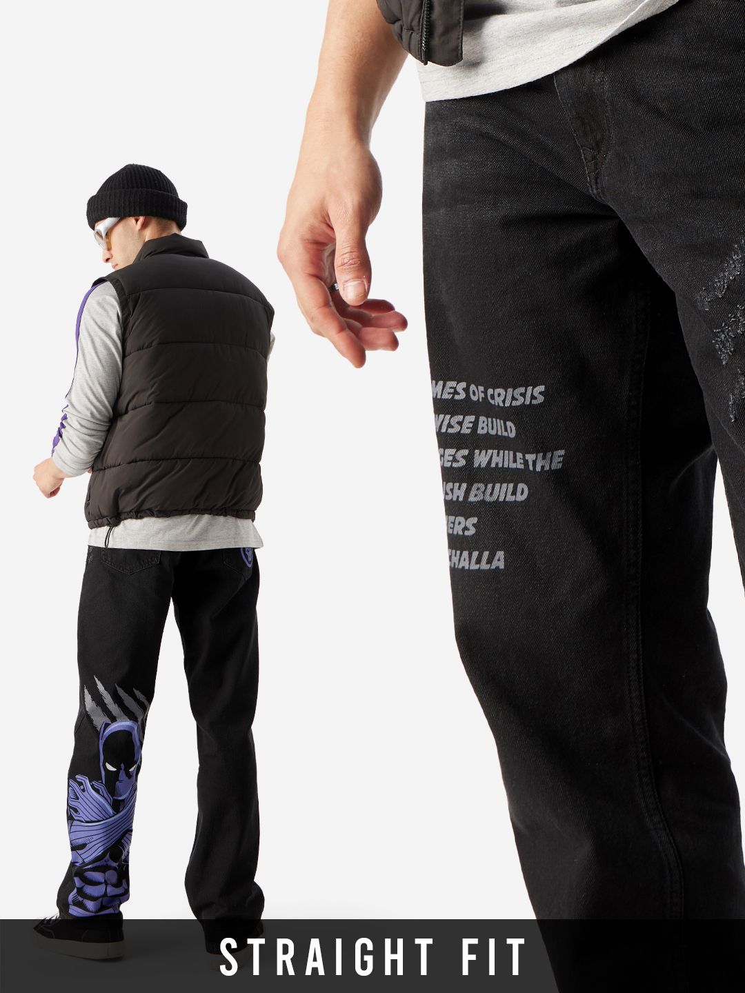 Black Panther: Claws (Straight Fit) Men Jeans