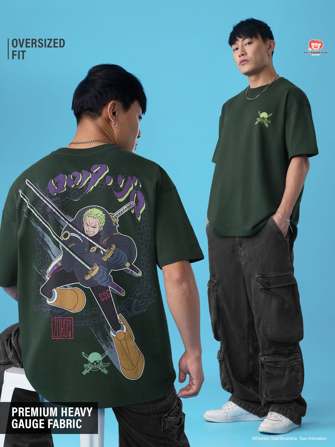Buy One Piece: Roronoa Zoro Oversized T-Shirts Online