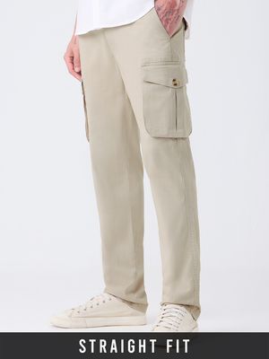 Buy Slids: Beige Men Cargo Pants Online