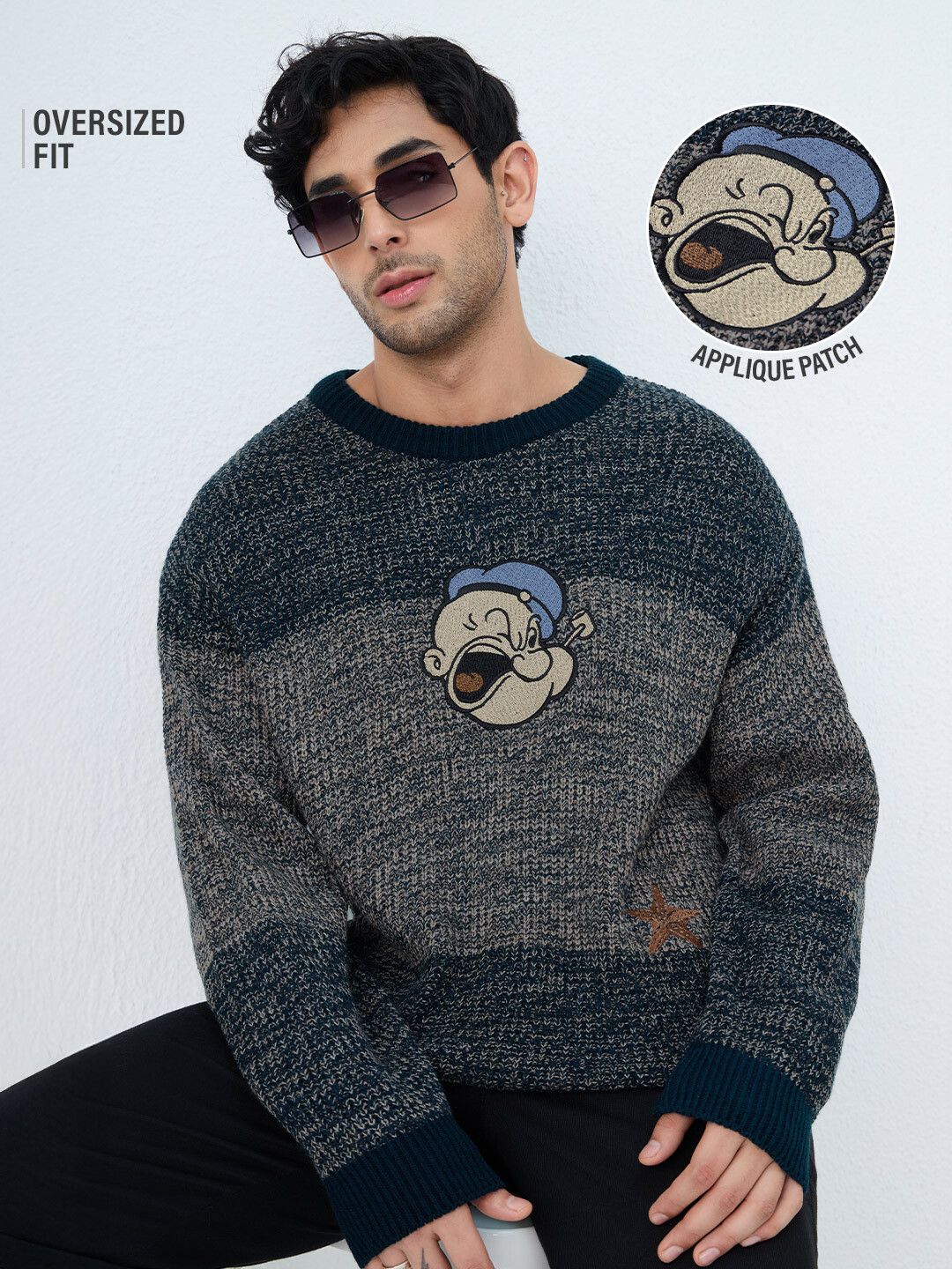 Popeye: Iron Power Oversized Pullovers Online