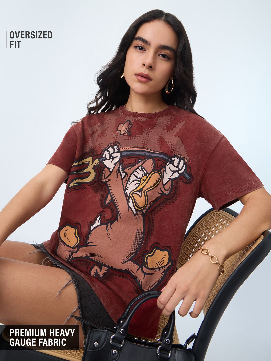 Donald Duck: Ack! Women Oversized T-Shirts Online
