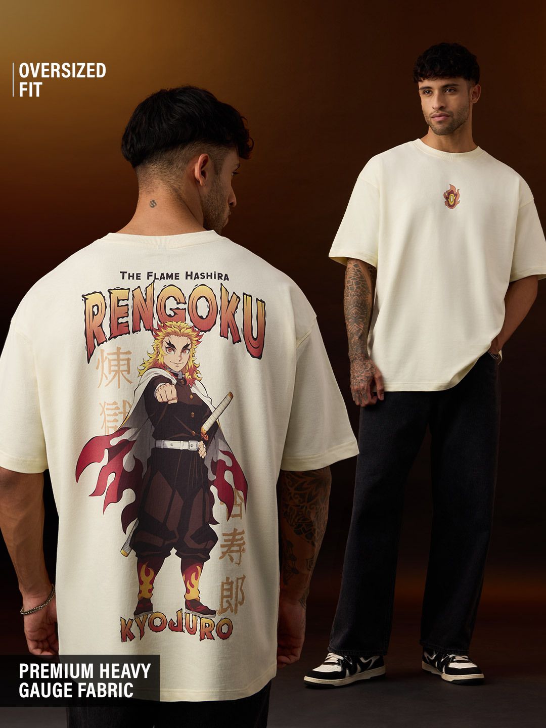 Demon Slayer: The Flame Hashira Oversized T-Shirt (Men) · New