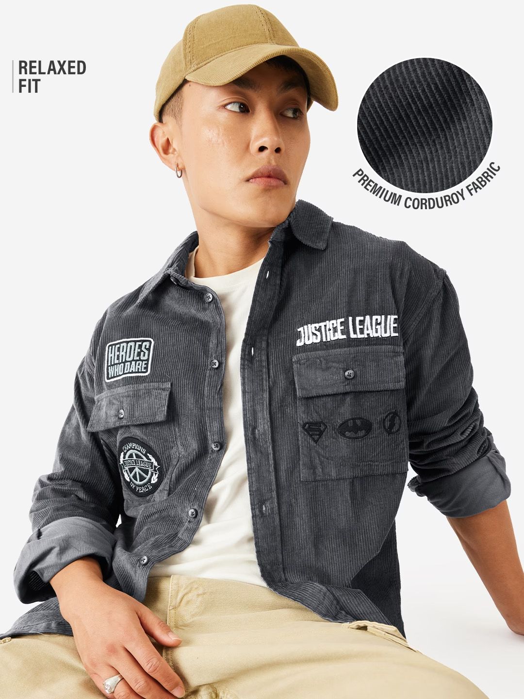 Justice League: United Men Utility Shirts