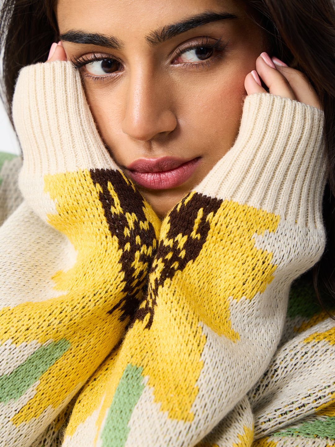 Buy Oversized Sweater: Sunflower Women Oversized Sweater Online