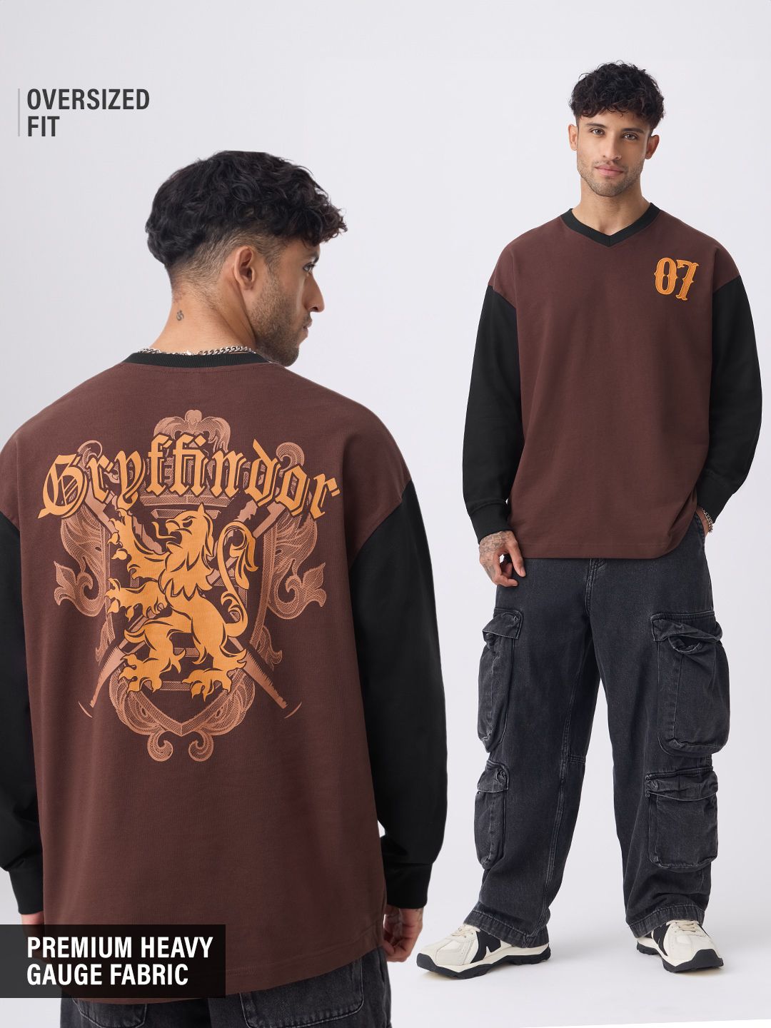 Harry Potter: Gryffindor Oversized Full Sleeve T-Shirts Online