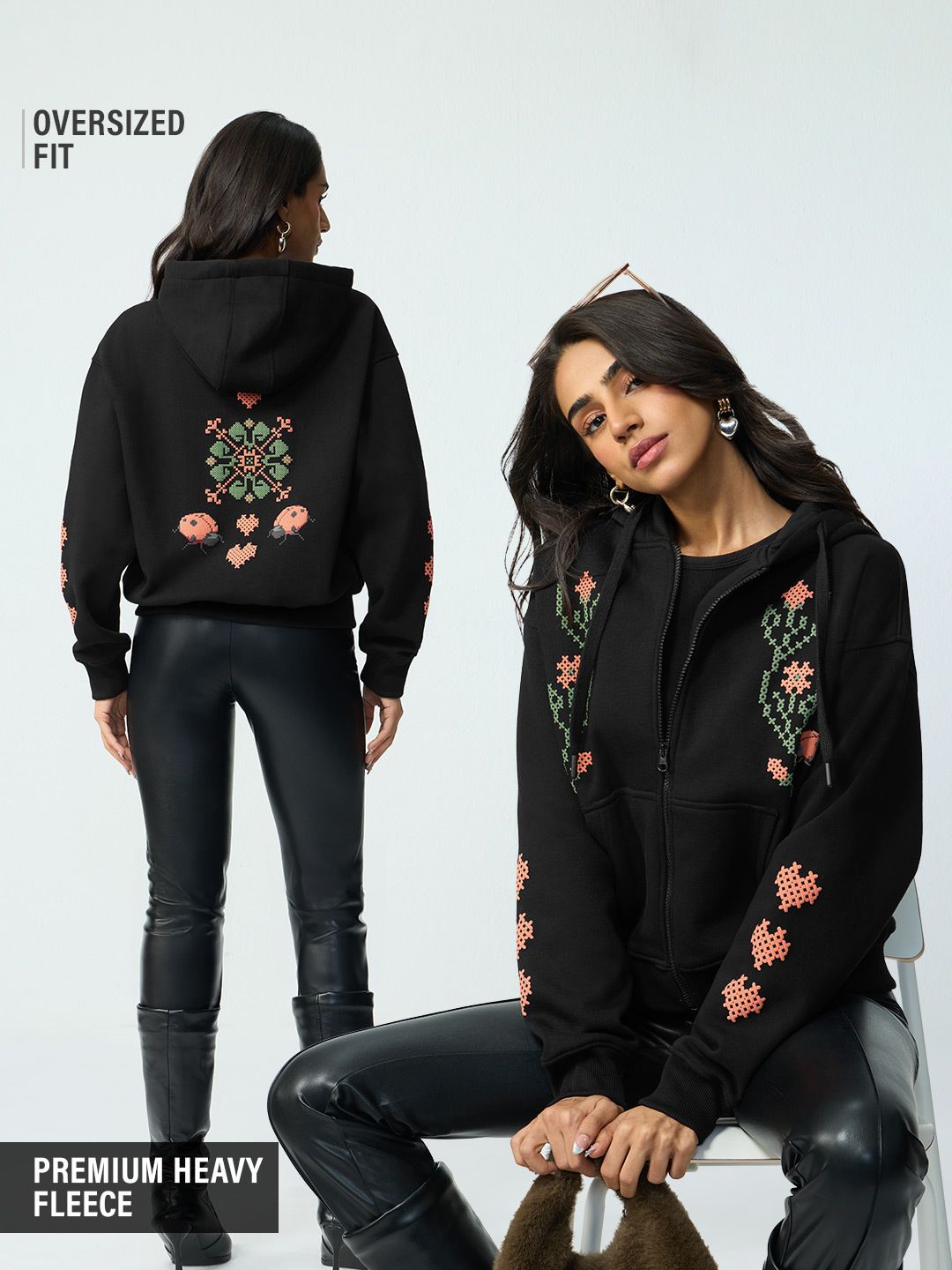 TSS Originals: Pixel Art Women Oversized Hoodies Online
