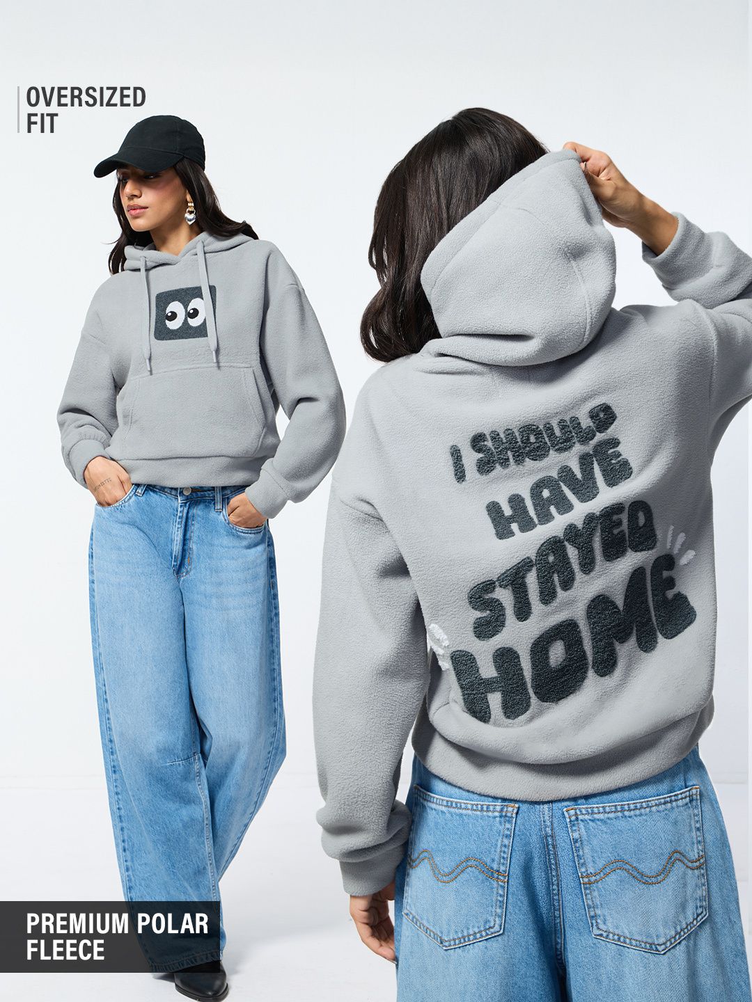 TSS Originals: Just Stay Home Women Oversized Hoodies Online