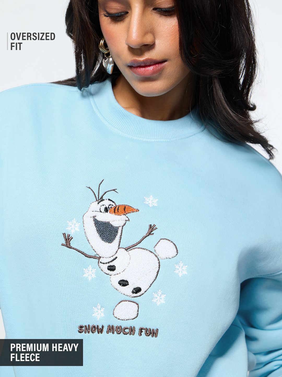 Disney Princess: Snow Much Fun Women Oversized Sweatshirts Online
