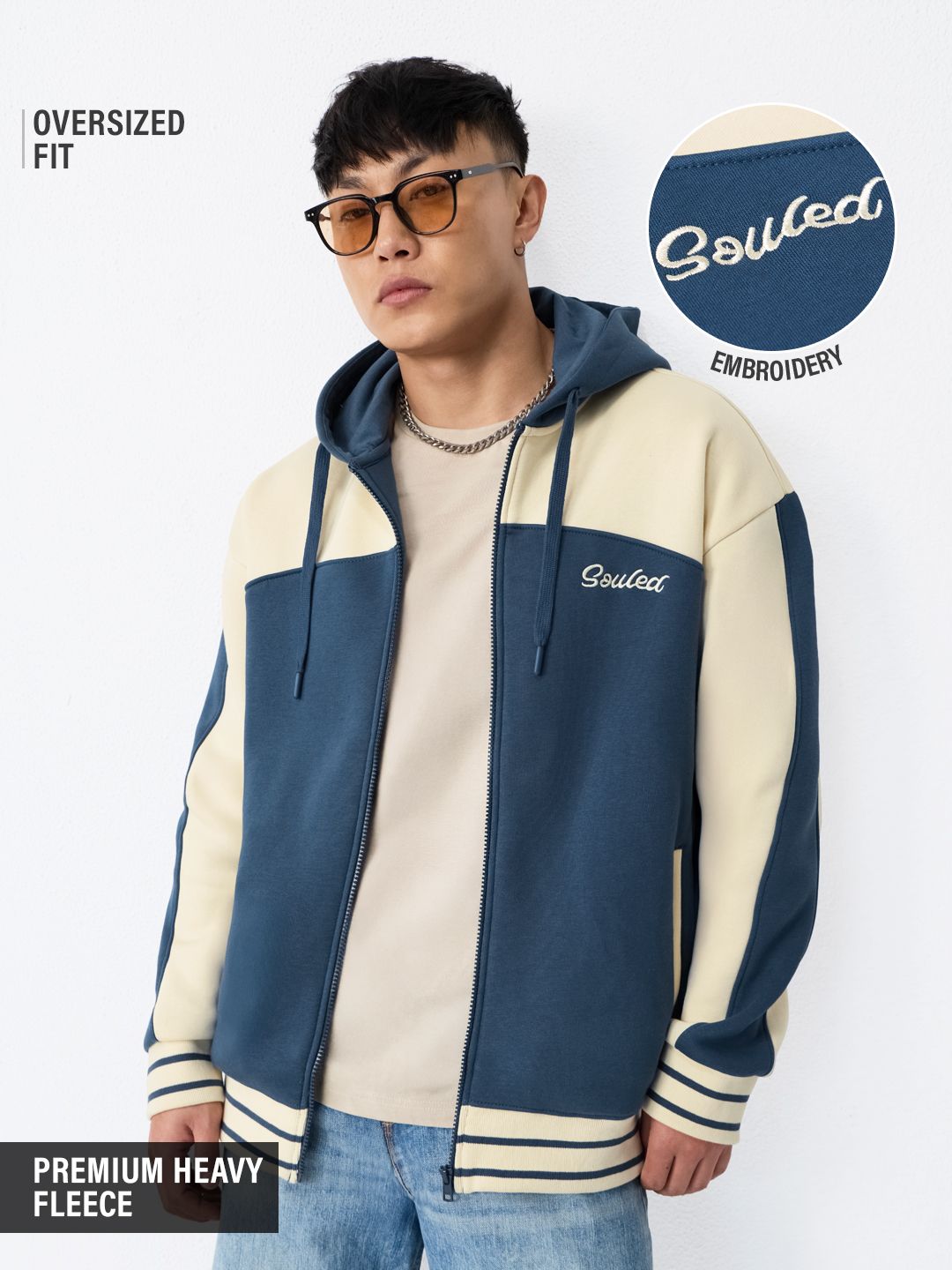 TSS Originals: Iris Colourblock Men Oversized Hoodies Online