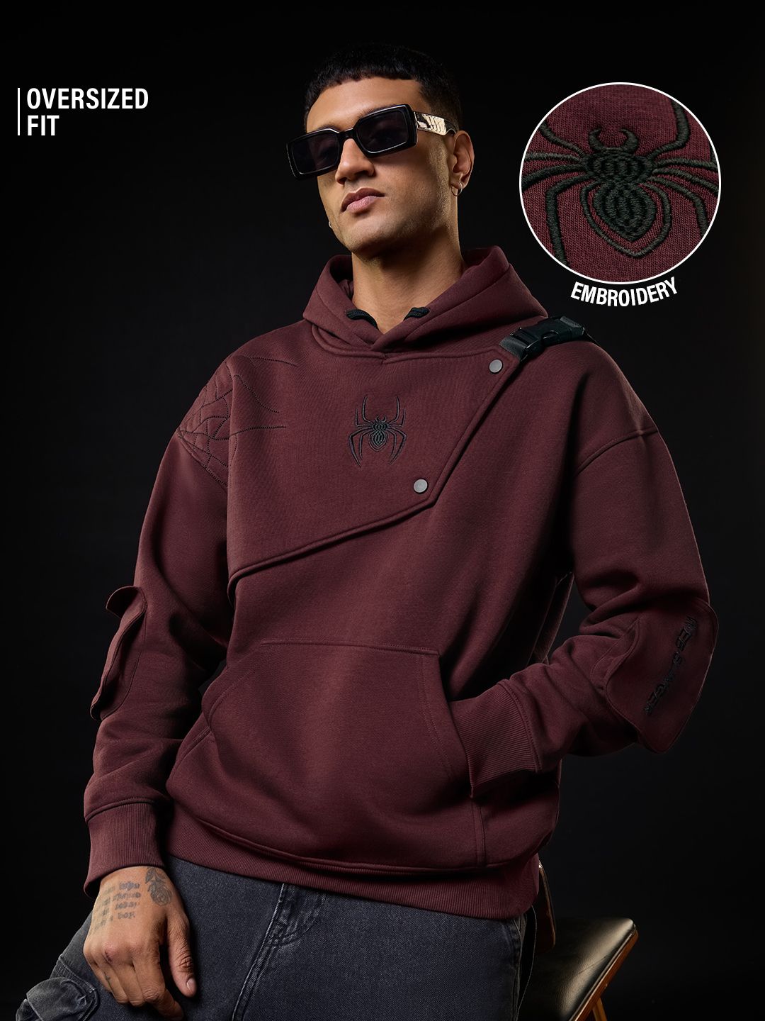 Spider-Man: Spider Power Men Oversized Hoodies Online