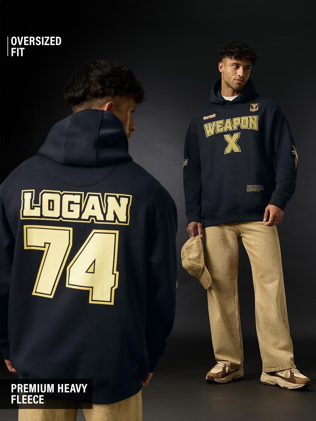 Wolverine: Weapon X Men Oversized Hoodies Online