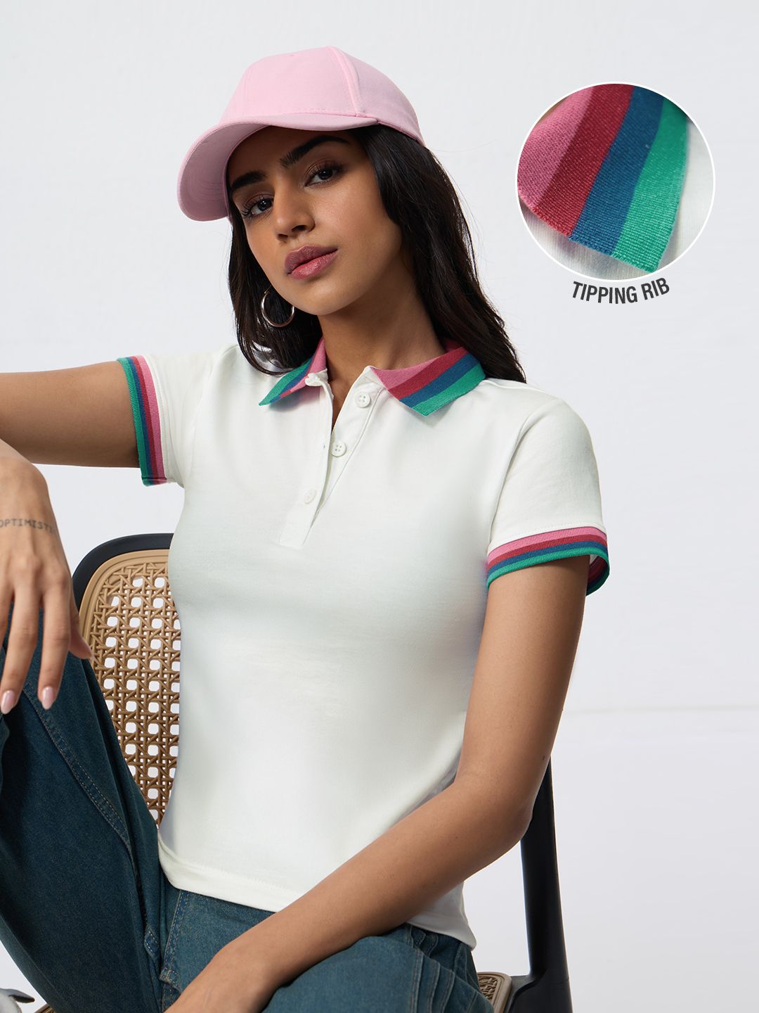 Solids: Bubbles Women Polo T-Shirts Online