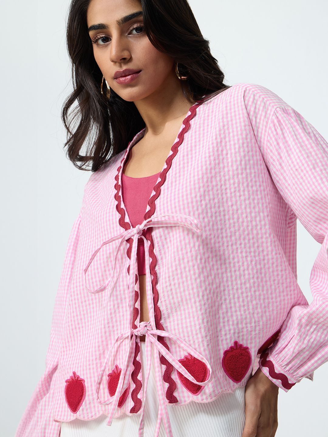 Plaid Shirt: Berry Women Boyfriend Shirts Online